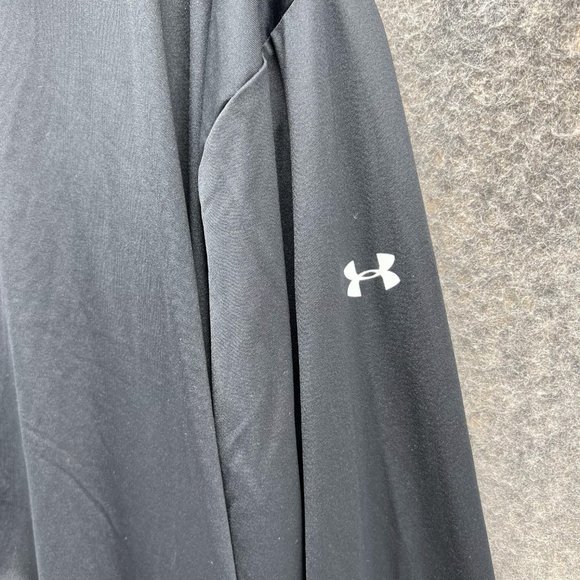 Under Armour Sweater Women Extra Large Black Full Zip Sweatshirt Loose Fit XL - Picture 3 of 13